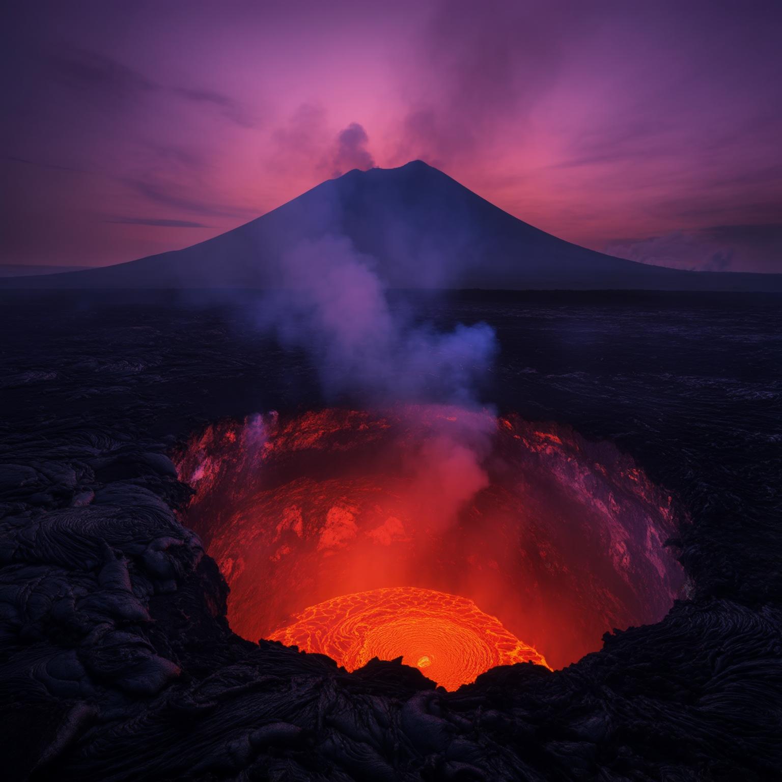 Volkanik Manzara Dramatik Doğa Duvar Kağıdı