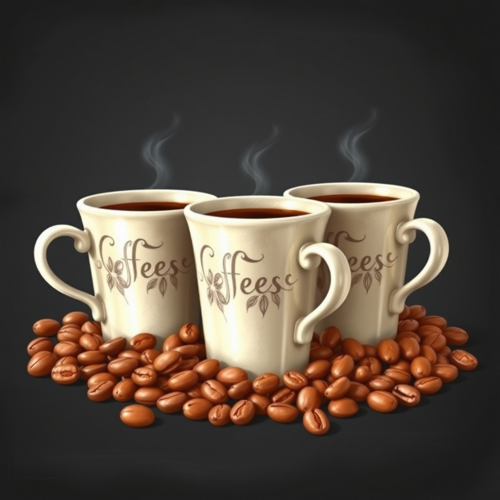 Duvarda Sanat Rustik Retro Kahve Çekirdekleri ve Espresso Kendinden Yapışkanlı Duvar Kağıdı