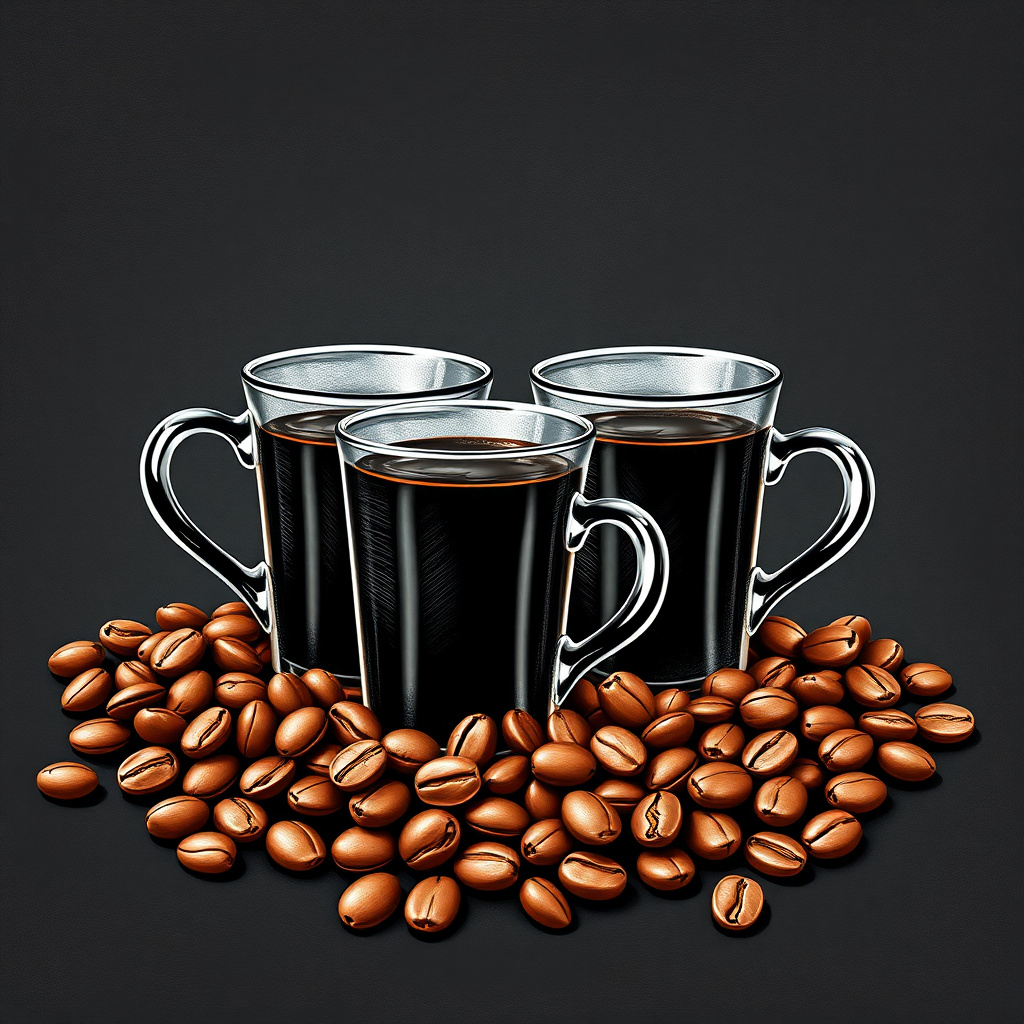Duvarda Sanat Klasik Retro Kahve Çekirdekleri ve Espresso Kendinden Yapışkanlı Duvar Kağıdı No:1021