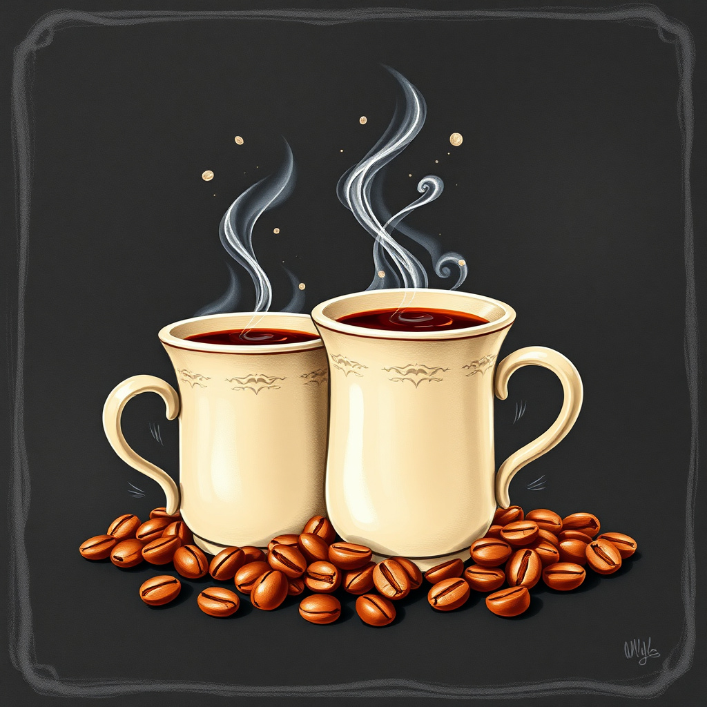Duvarda Sanat Rustik Retro Kahve Çekirdekleri ve Espresso Kendinden Yapışkanlı Duvar Kağıdı No:1108
