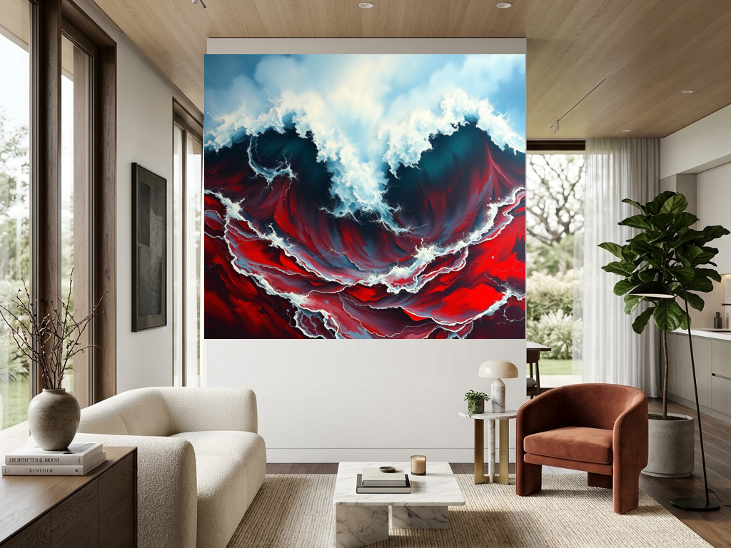Duvarda Sanat Premium Trabzonspor Temalı Kendinden Yapışkanlı Duvar Kağıdı