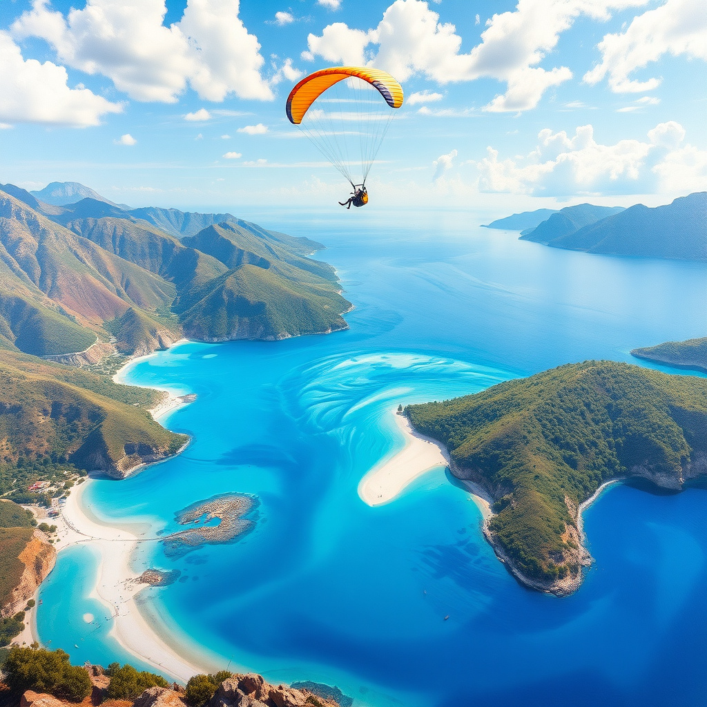 Duvarda Sanat Bohem Fethiye Ölüdeniz Mavi Koy Kendinden Yapışkanlı Duvar Kağıdı