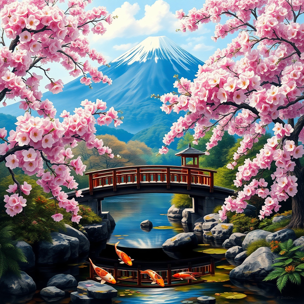 Duvarda Sanat Minimalist Japon Kiraz Çiçeği Bahçesi (Sakura) Kendinden Yapışkanlı Duvar Kağıdı No:749